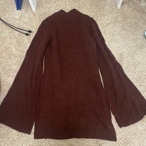 Burgundy sweater dress Tobi